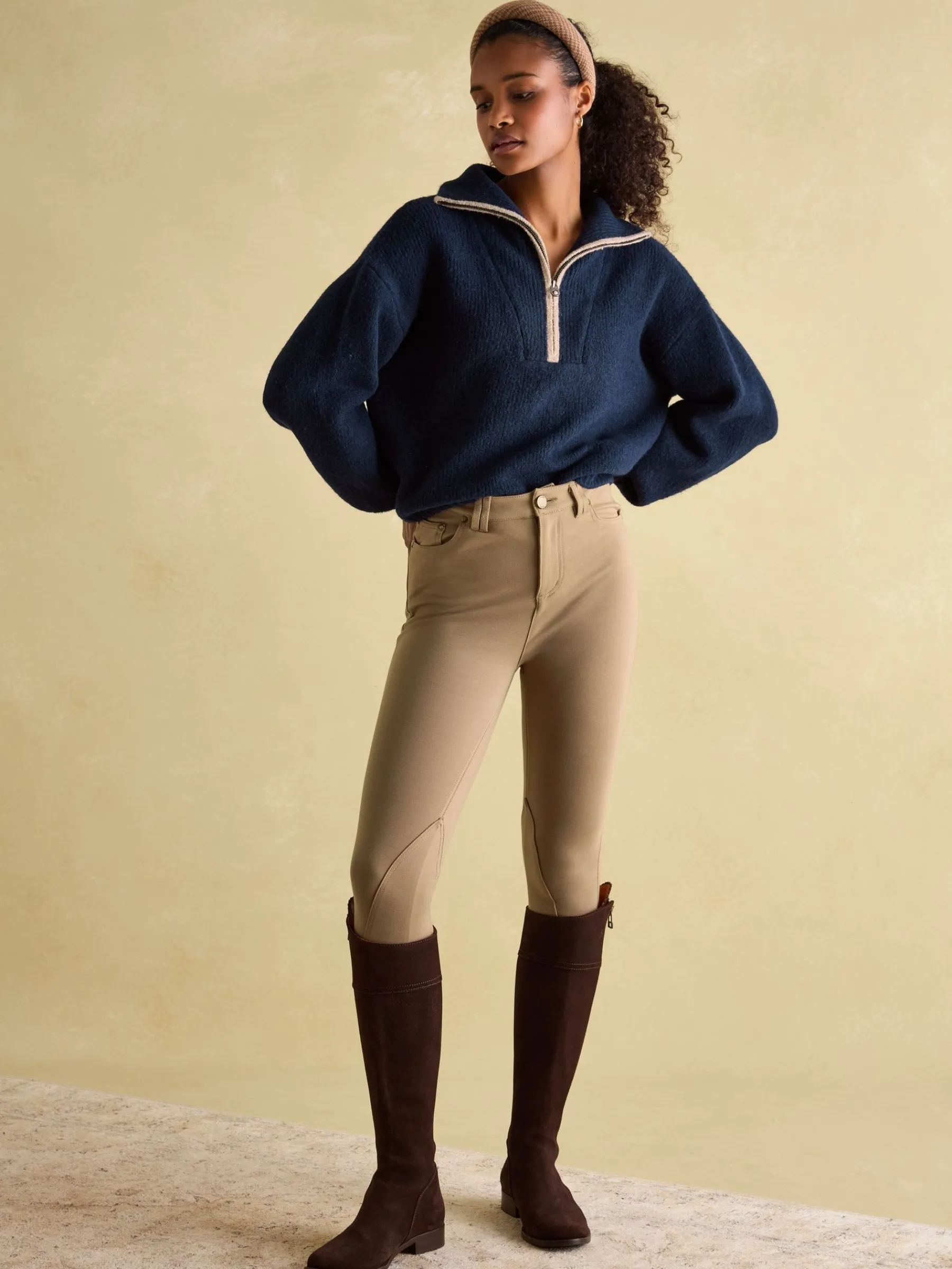 Elmore Knitted Quarter Zip Jumper<Joules Sale
