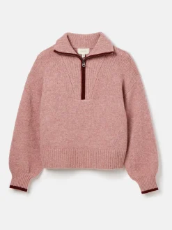 Elmore Knitted Quarter Zip Jumper<Joules