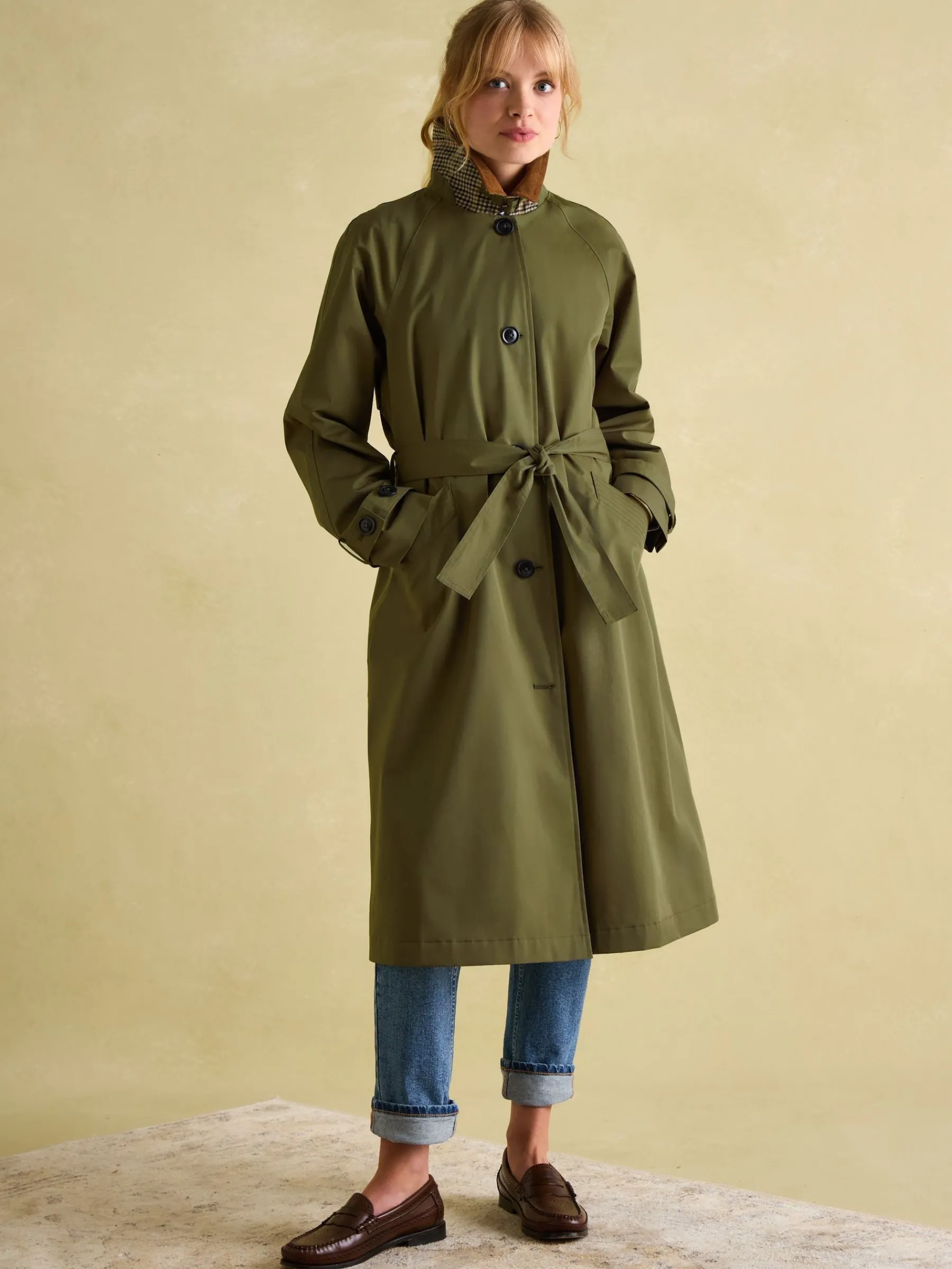 Epwell Waterproof Belted Trench Coat<Joules Best