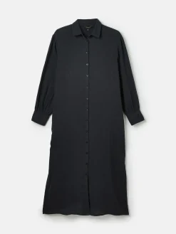 Erica Button Through Cotton Shirt Dress<Joules New