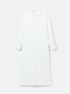 Erica Button Through Cotton Shirt Dress<Joules Best