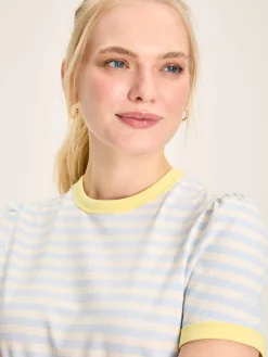 Erin Blue Stripe Short Sleeve T-Shirt<Joules Hot