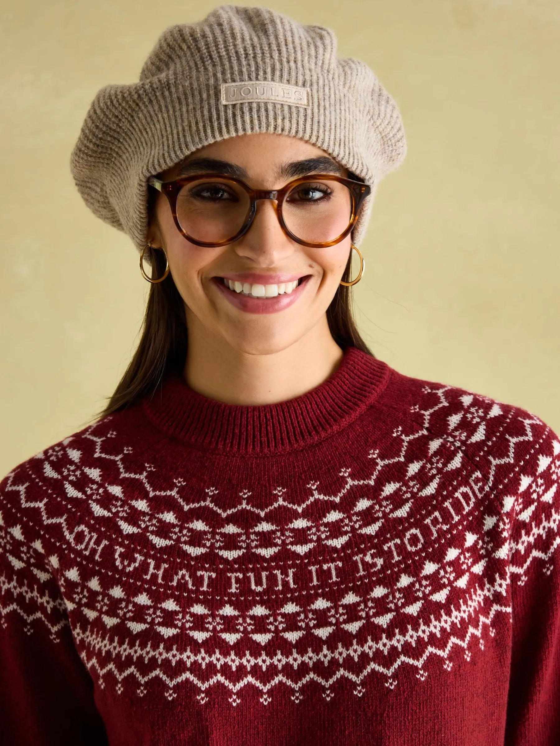 Eve Festive Fair Isle Jumper<Joules Hot