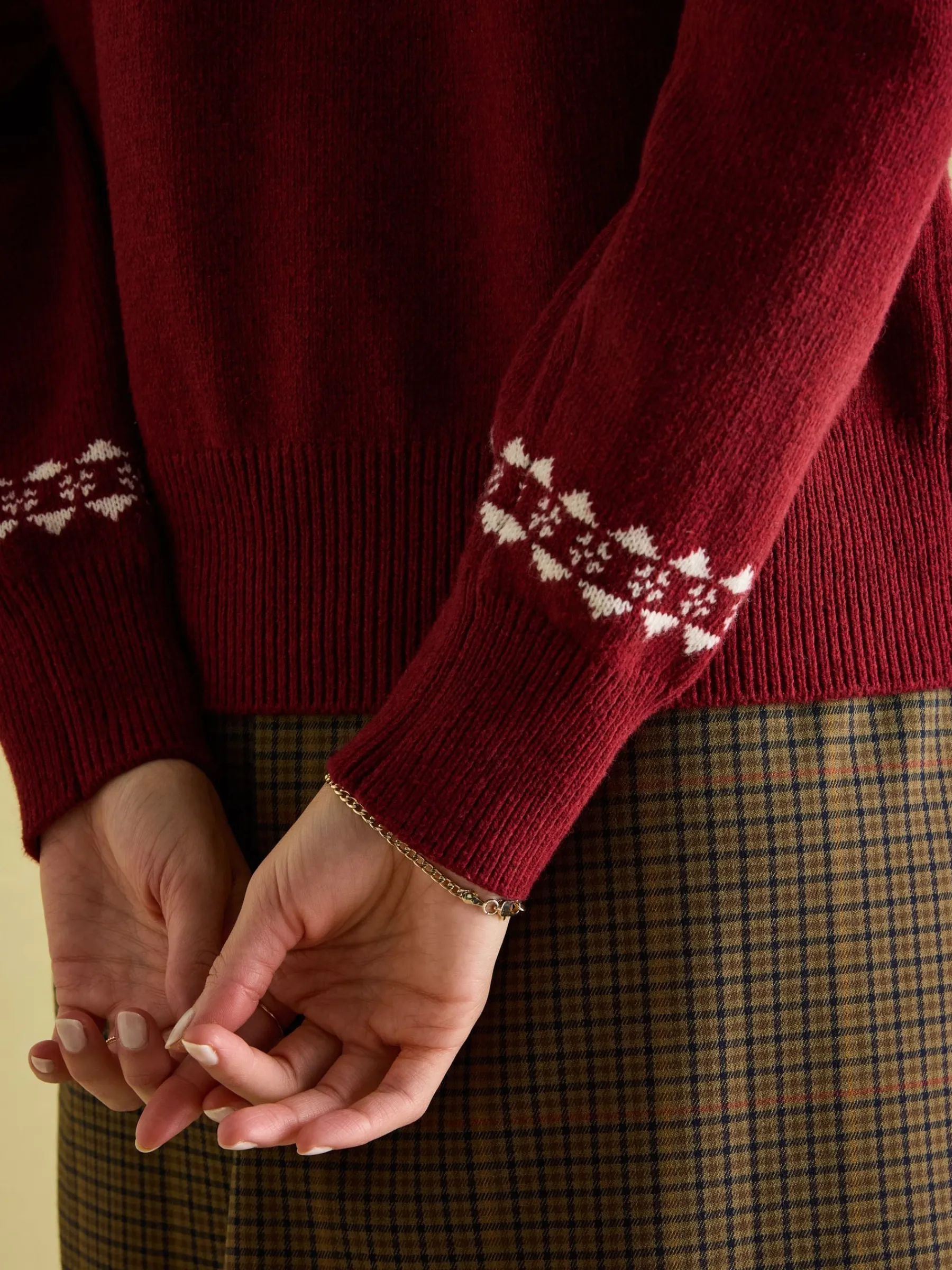 Eve Festive Fair Isle Jumper<Joules Hot