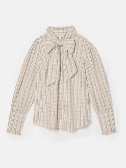 Everly Tie Neck Blouse<Joules Clearance