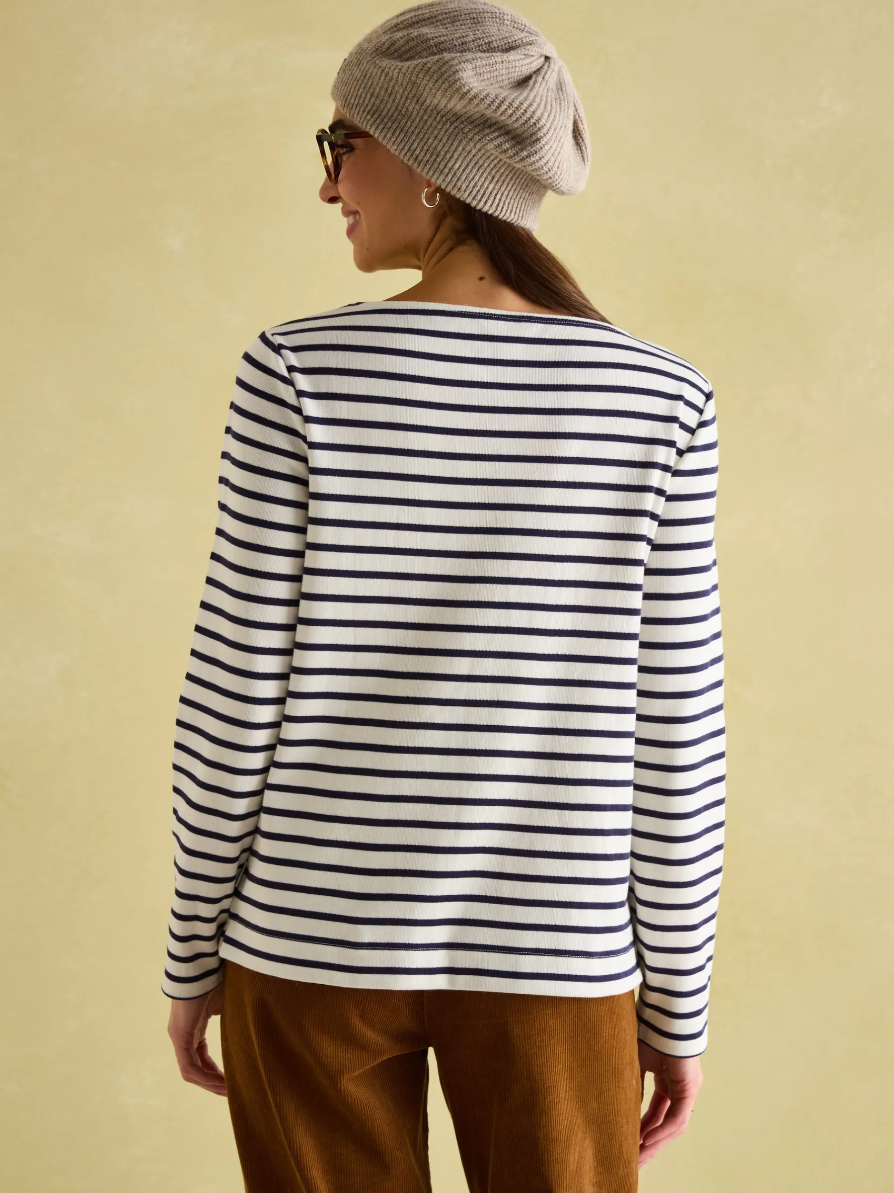 Festive Harbour Boat Neck Breton Top<Joules Online