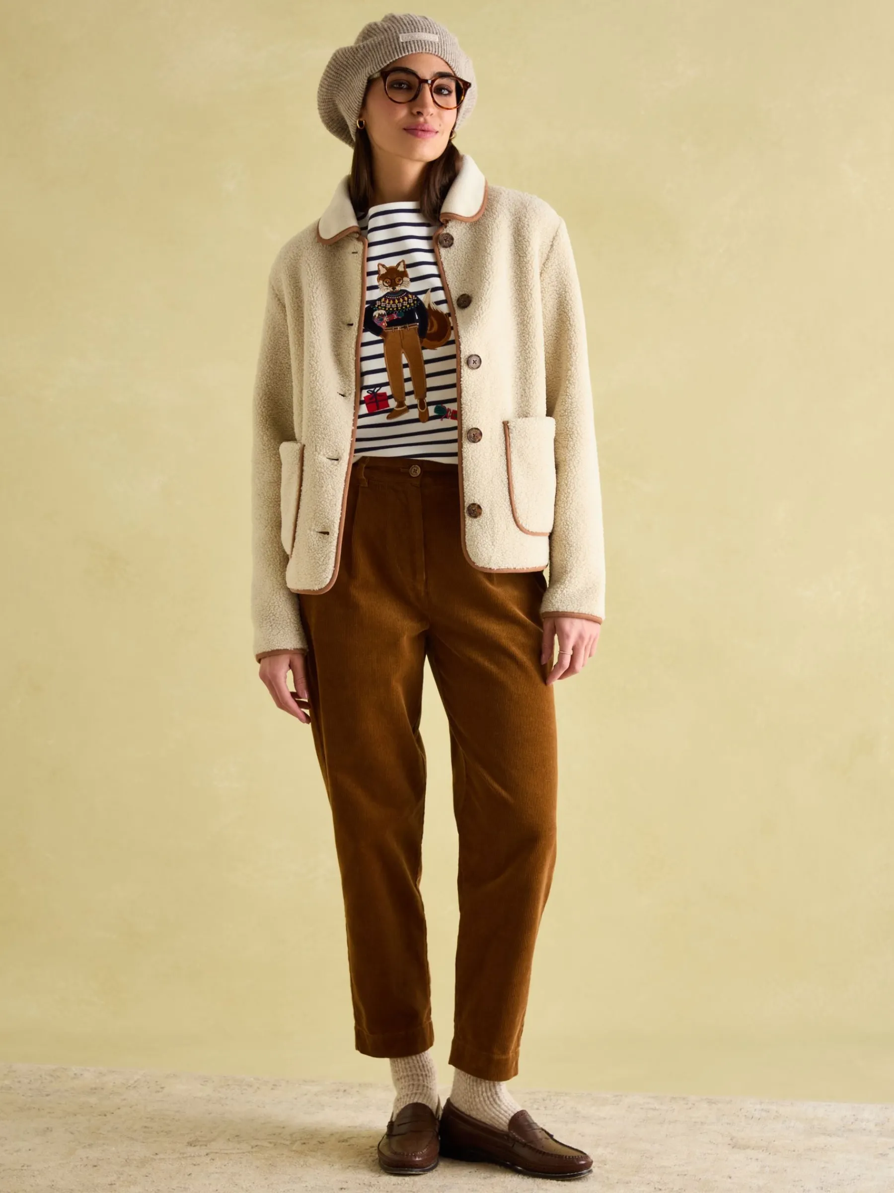 Festive Harbour Boat Neck Breton Top<Joules Online