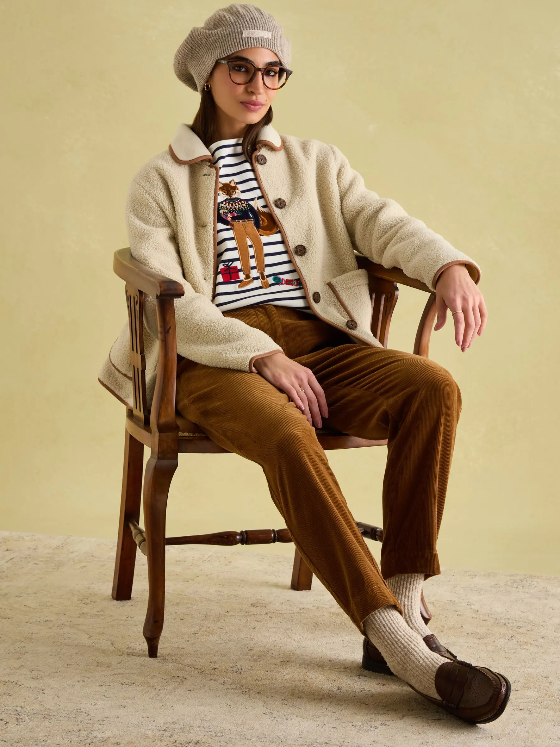 Festive Harbour Boat Neck Breton Top<Joules Online