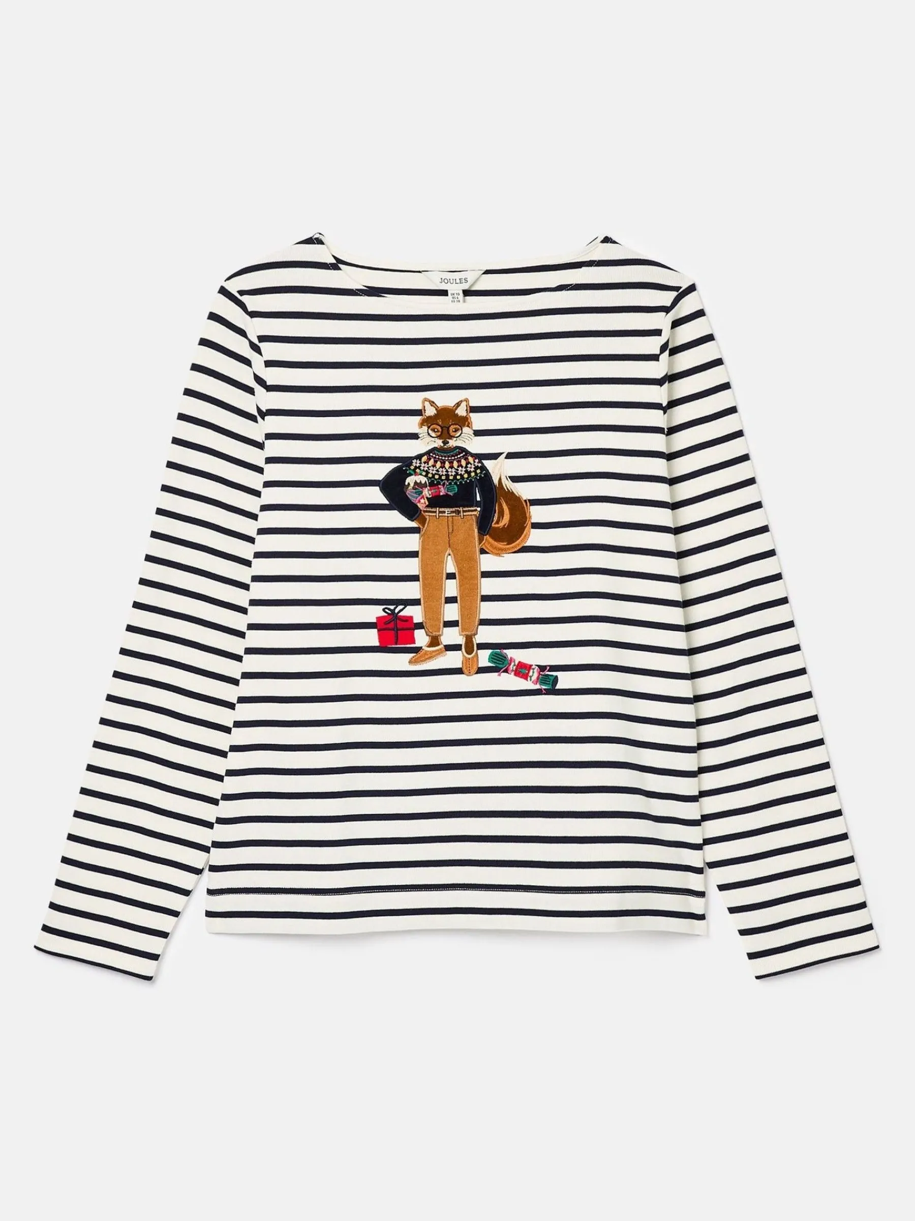 Festive Harbour Boat Neck Breton Top<Joules Online