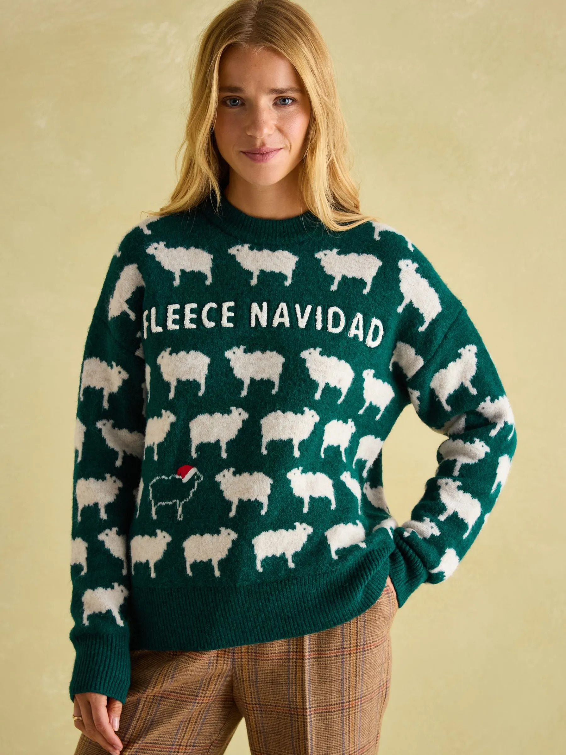Fleece Navidad Christmas Jumper<Joules Online