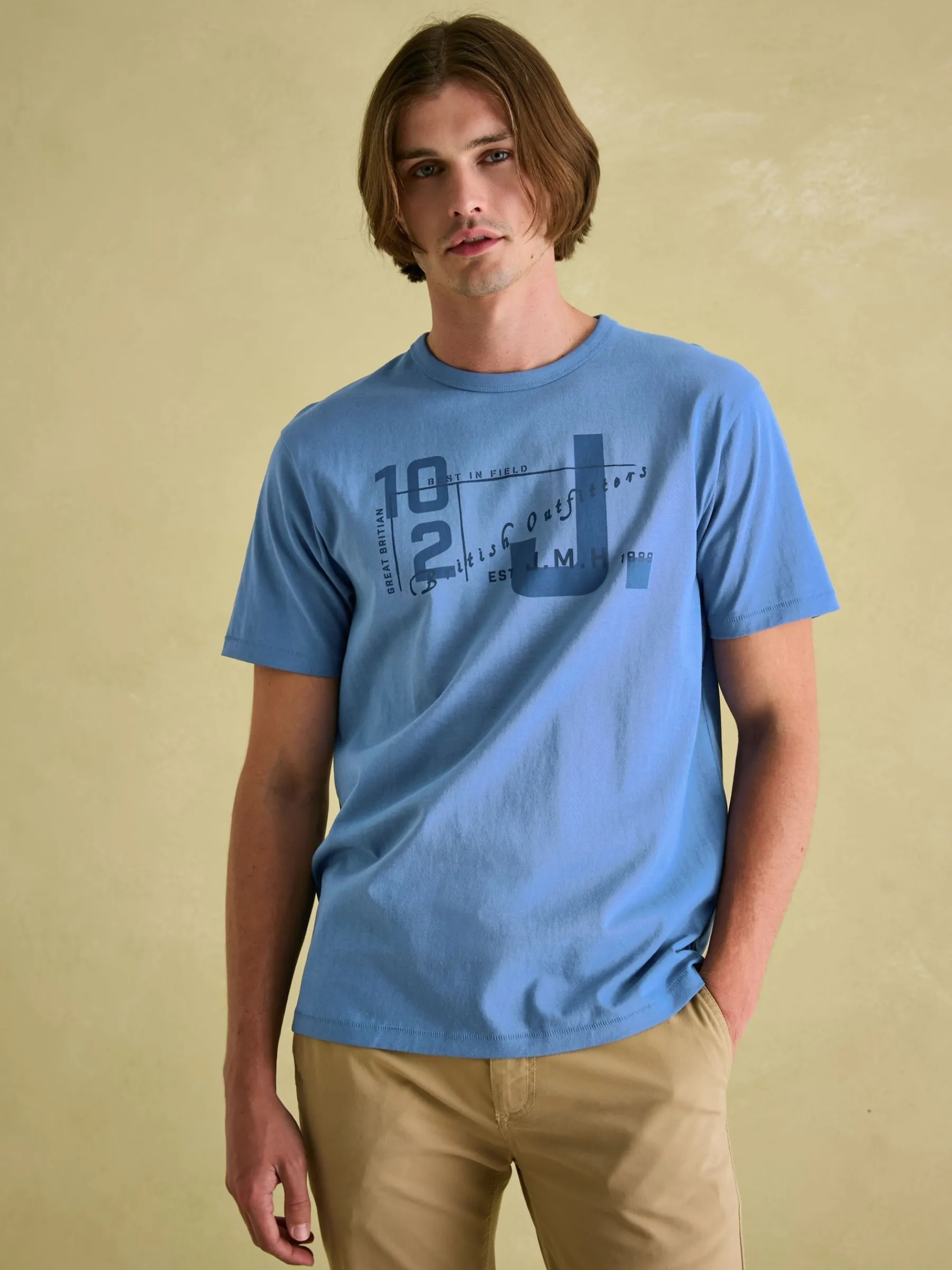 Flynn Jersey Crew Neck T-Shirt<Joules Online