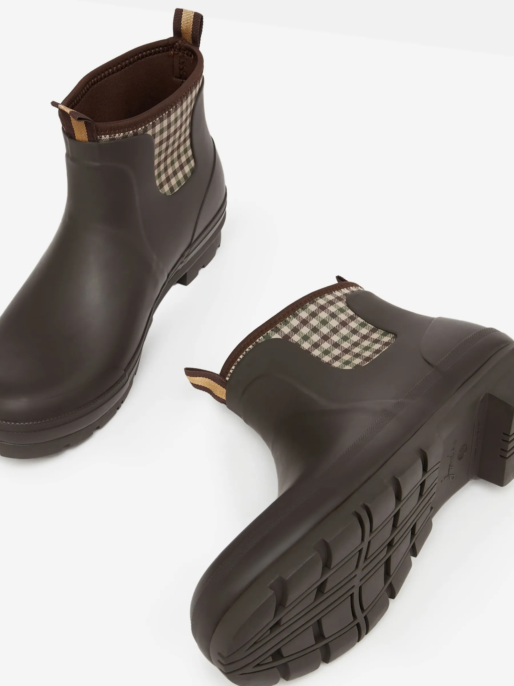 Foxton Chocolate Brown Neoprene Lined Ankle Wellies<Joules New