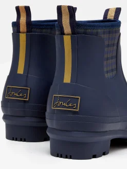 Foxton Navy Blue Neoprene Lined Ankle Wellies<Joules New