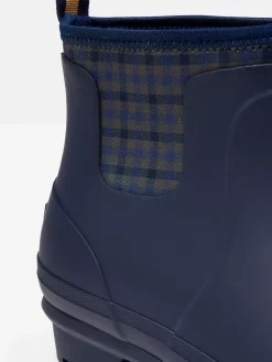 Foxton Navy Blue Neoprene Lined Ankle Wellies<Joules New