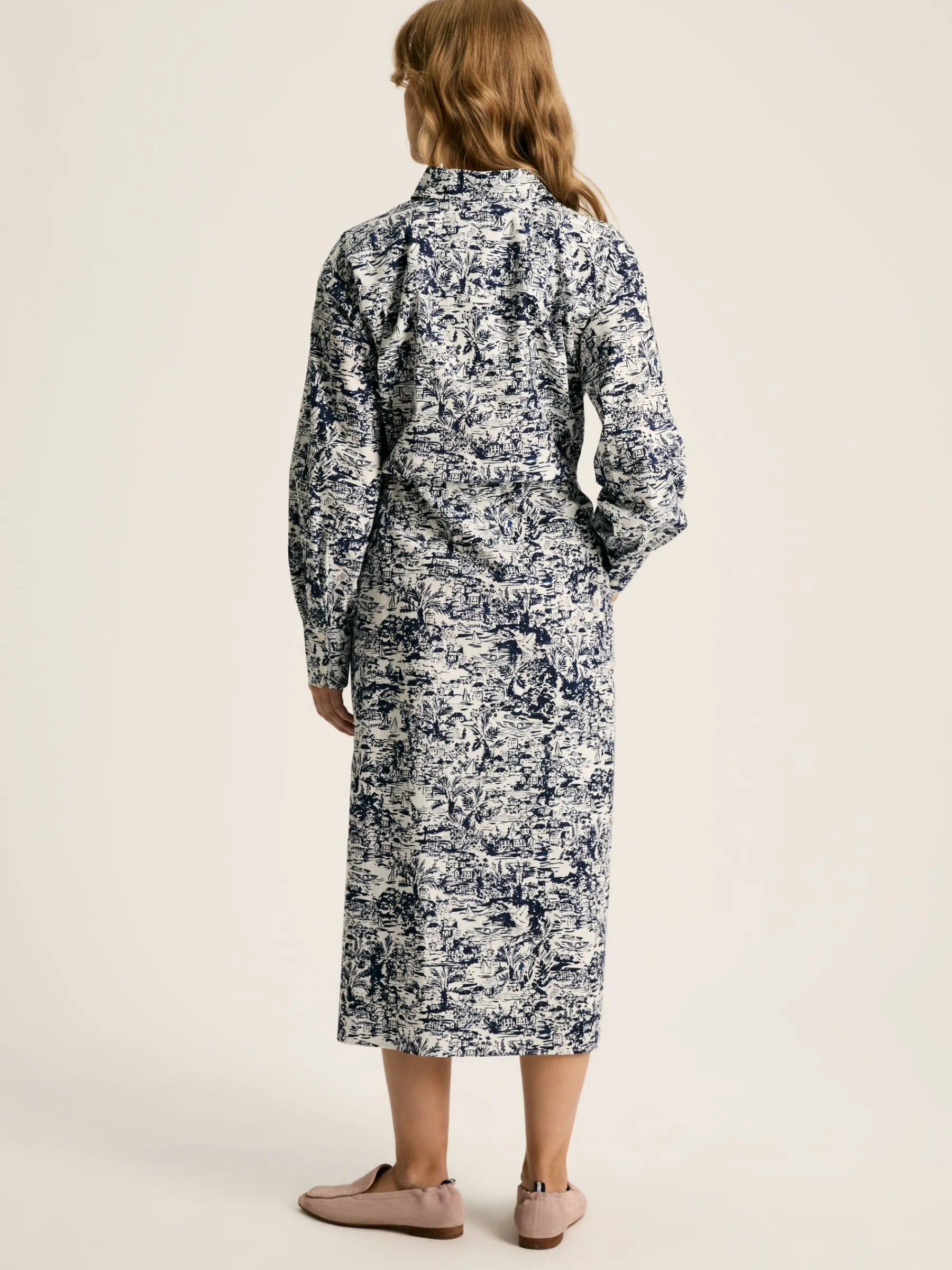 Francesca Tie Waist Shirt Dress<Joules Outlet