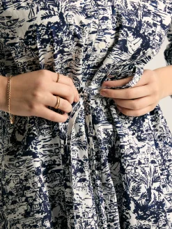 Francesca Tie Waist Shirt Dress<Joules Outlet
