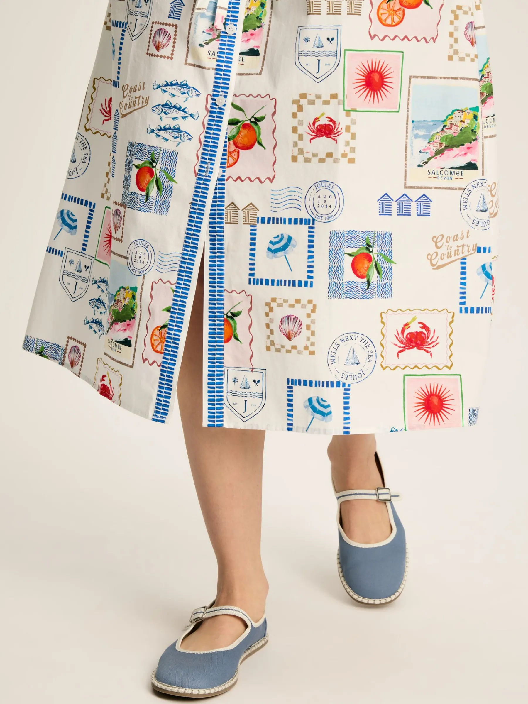 Francesca Tie Waist Shirt Dress<Joules Discount