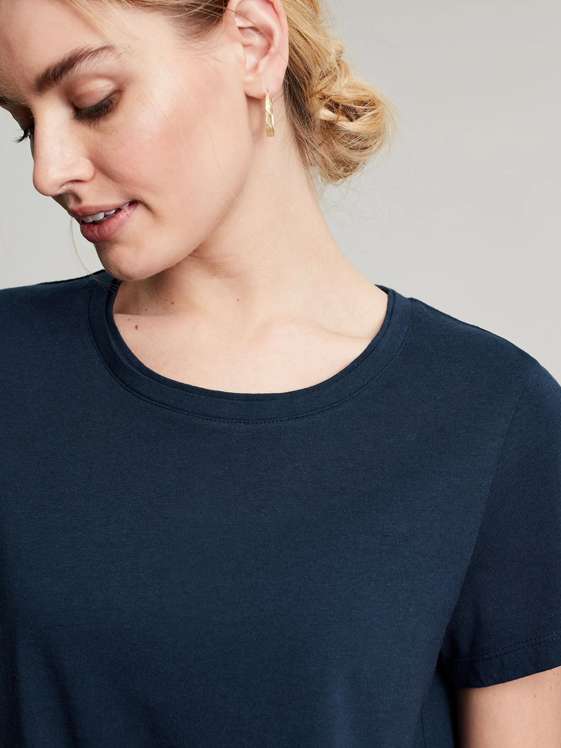 Frankie Navy Blue Crew T-Shirt<Joules Best