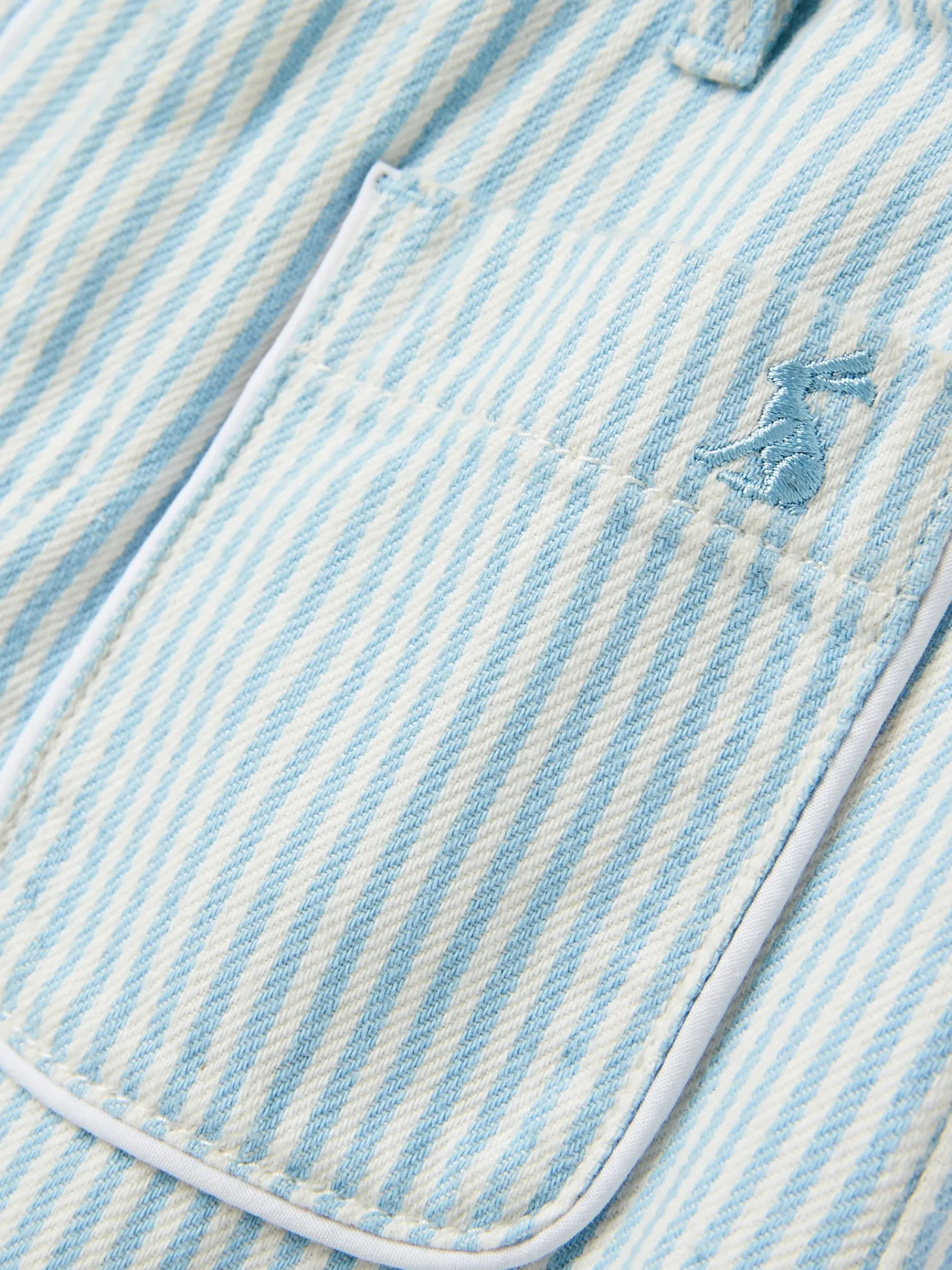 Georgia Blue Striped Wide Leg Trousers<Joules New