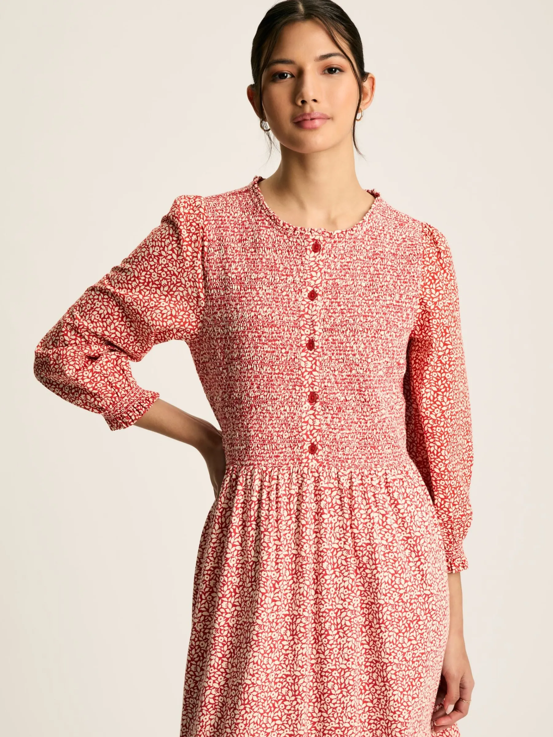 Gia Mixed Fabric Dress<Joules Sale