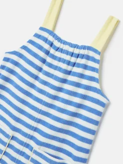 Girls' By The Sea Striped Towelling Playsuit<Joules Hot