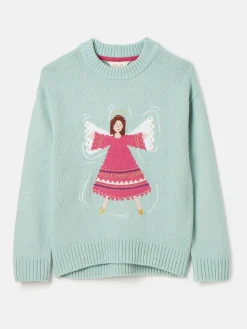 Girls' Cracking Intarsia Artwork Jumper<Joules New