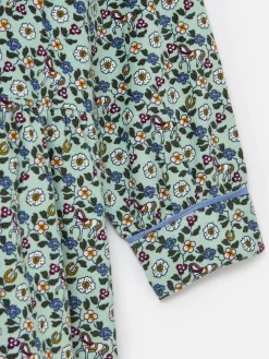 Girls' Elodie Blue Ditsy Print Corduroy Shirt Dress<Joules Best