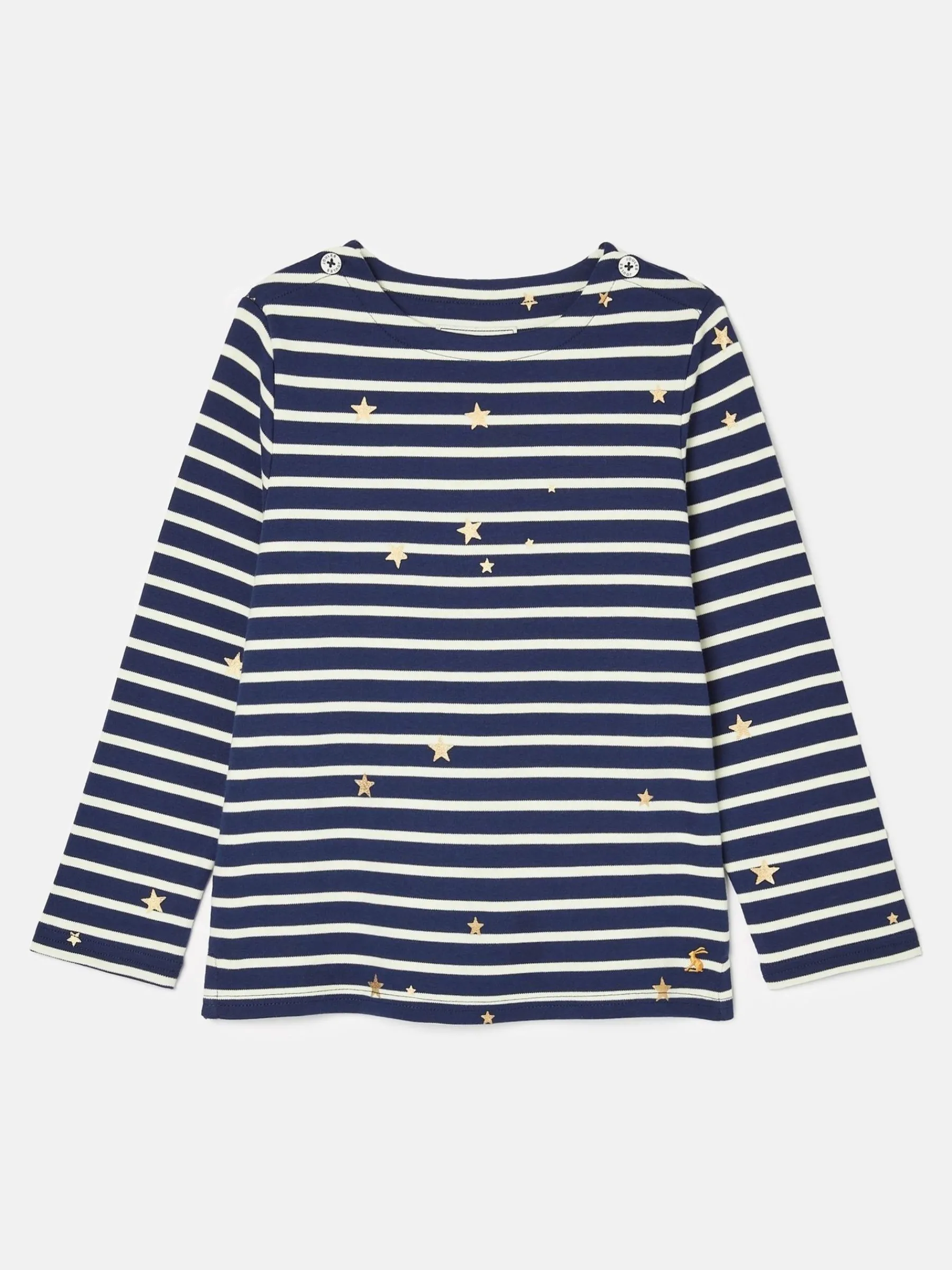 Girls' Harbour Navy Blue Long Sleeve Top<Joules Outlet