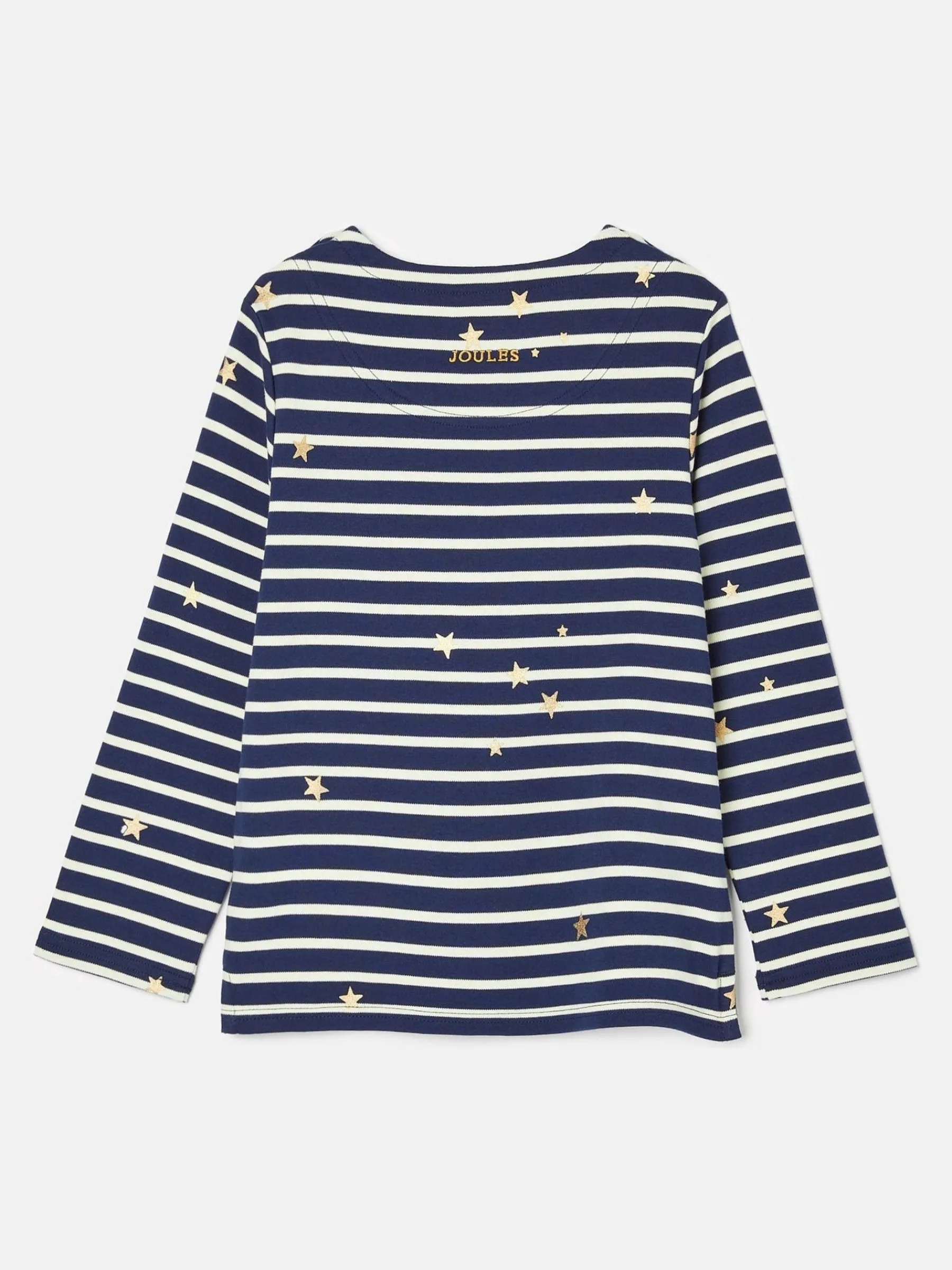 Girls' Harbour Navy Blue Long Sleeve Top<Joules Outlet