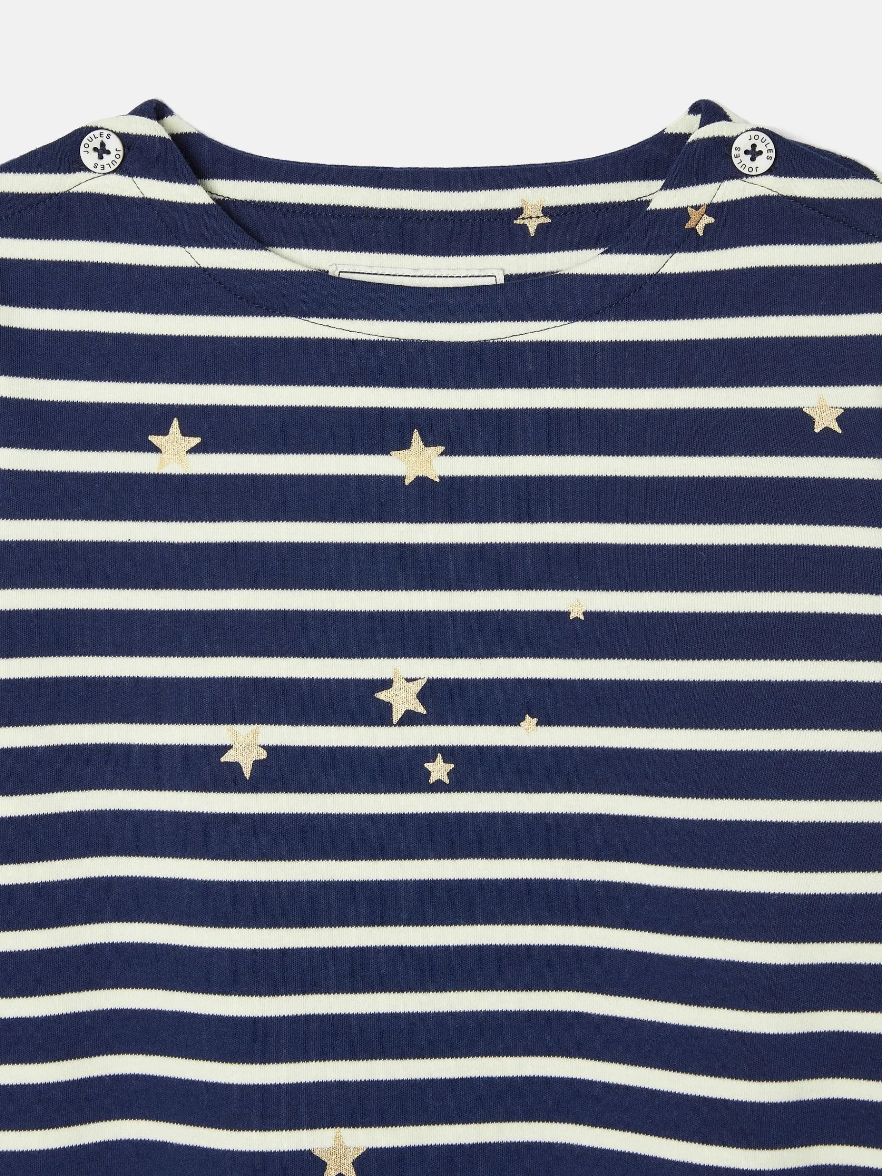 Girls' Harbour Navy Blue Long Sleeve Top<Joules Outlet