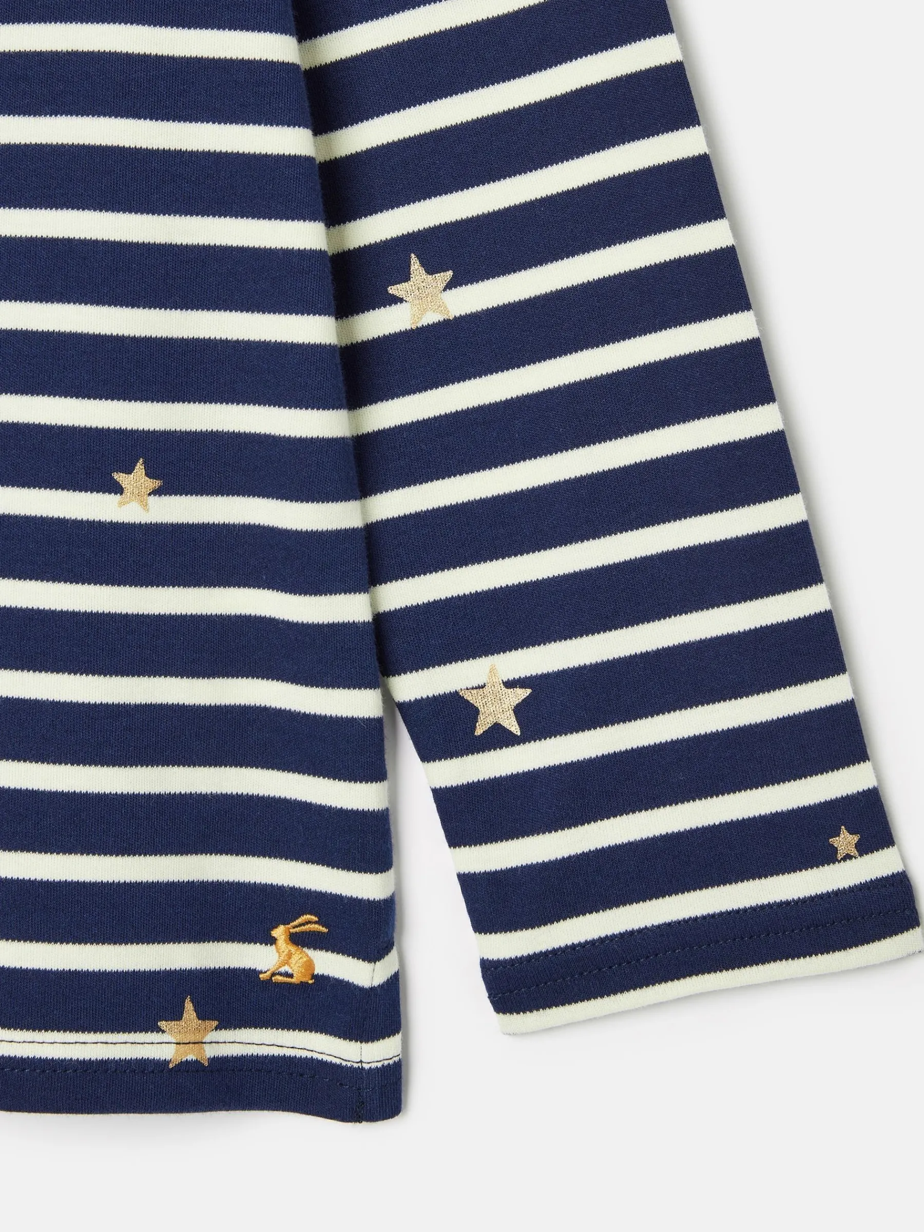 Girls' Harbour Navy Blue Long Sleeve Top<Joules Outlet