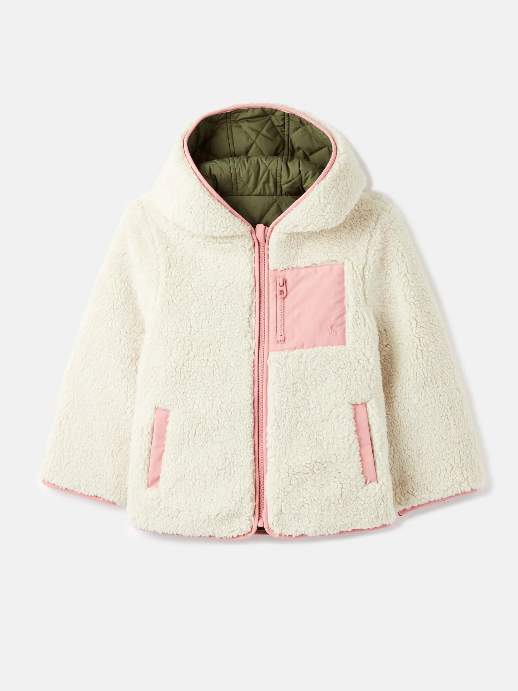 Girls' Kali Fleece Lined Reversible Quilted Jacket<Joules Hot