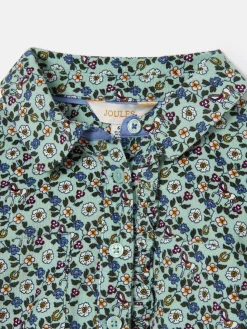 Girls' Liliana Blue Ditsy Pop Over Blouse<Joules Clearance