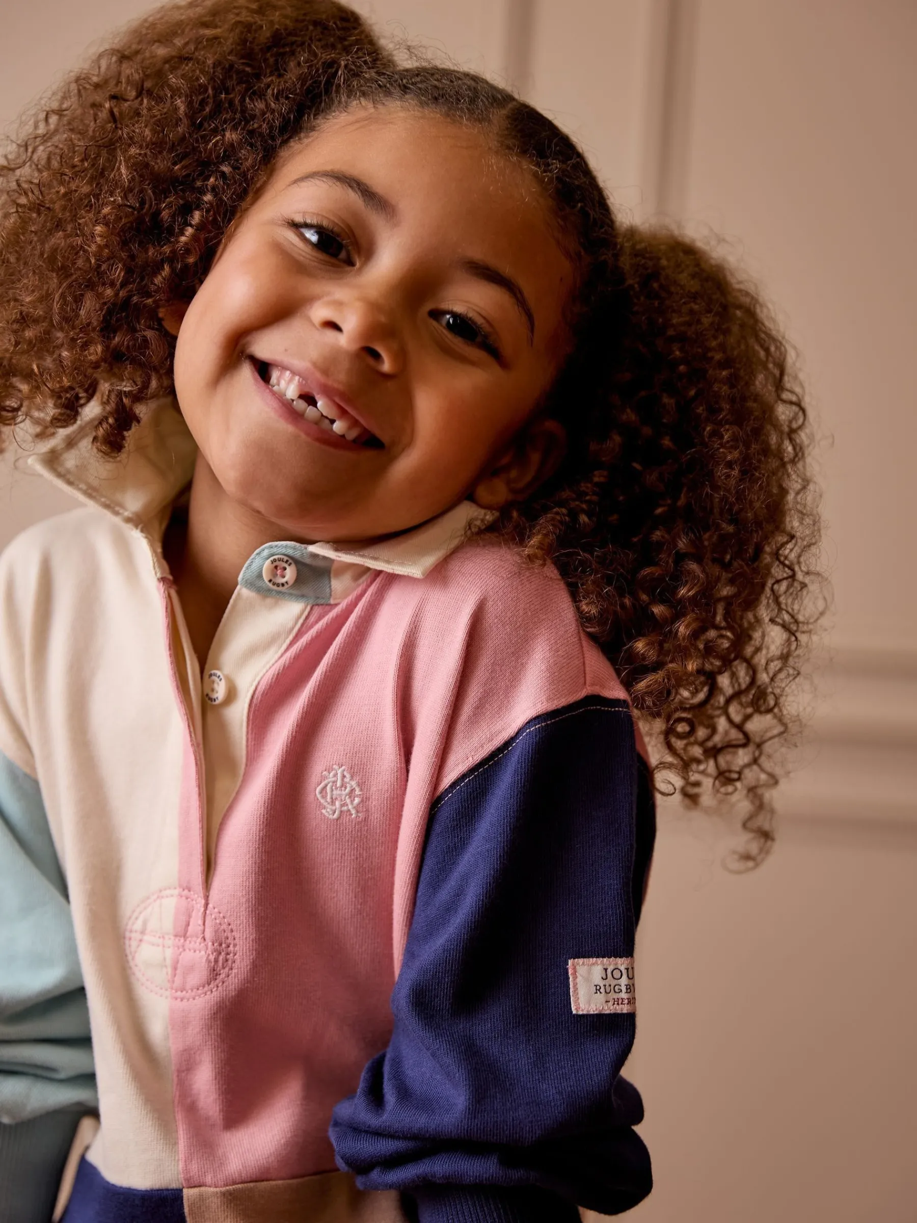 Girls' Maisie Colour Block Rugby Dress<Joules Sale