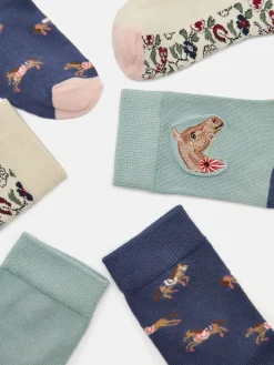 Girls' Neat Feet 3 Pack Socks<Joules Discount