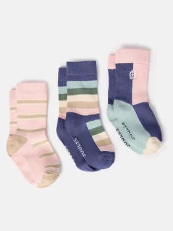 Girls' Neat Feet 3 Pack Socks<Joules Outlet