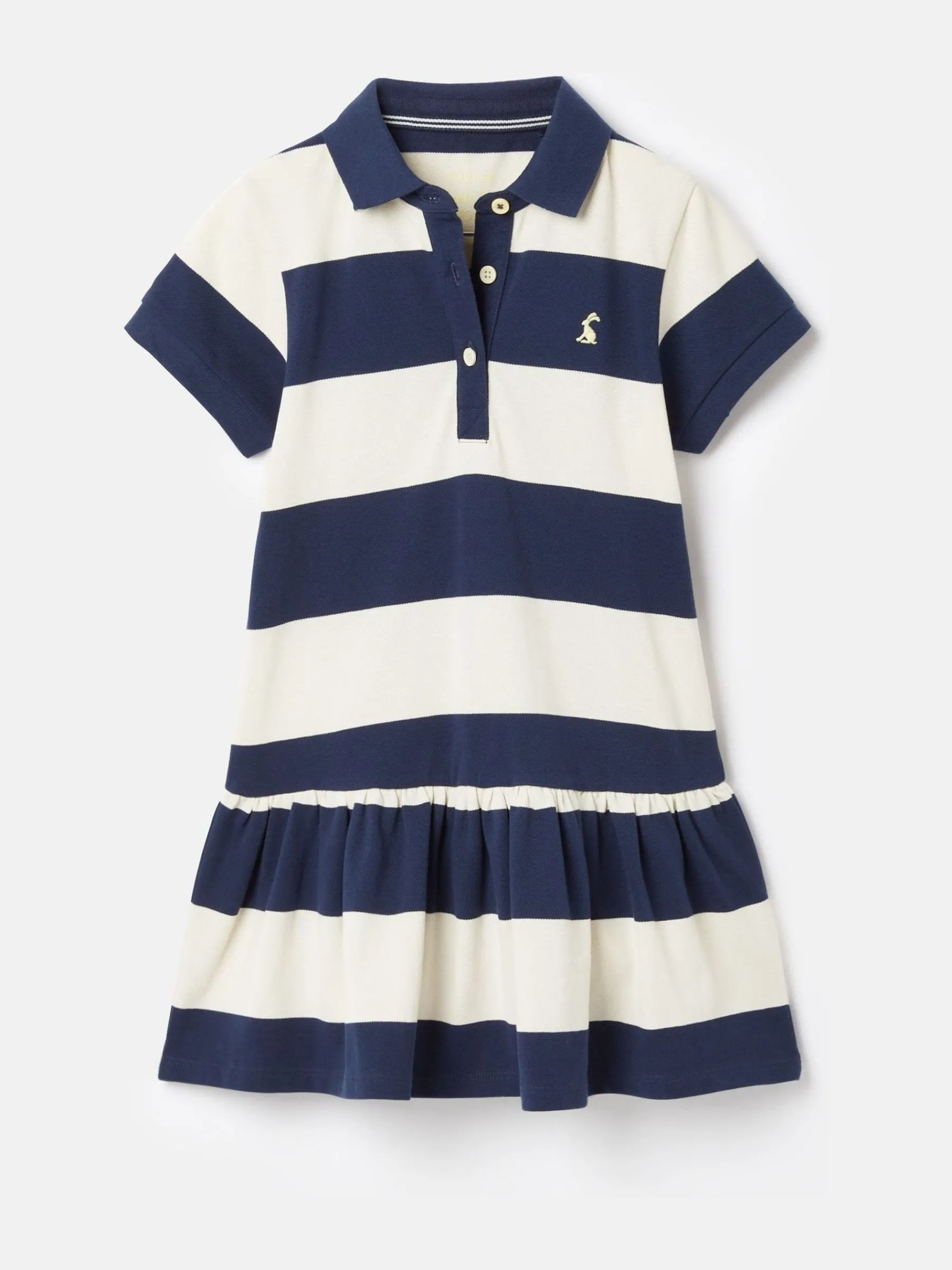 Girls' Orla Navy Stripe Polo Shirt Dress<Joules Sale