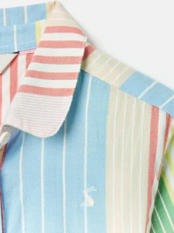 Girls' Summertime Multi Stripe Woven Shirt Dress<Joules Clearance