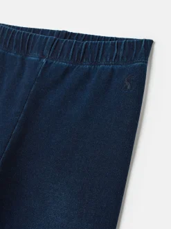 Girls' Trot Denim Dark Wash Jersey Denim Jodphur-Style Leggings<Joules Discount