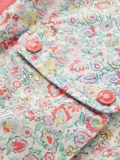 Girls' Windbreaker Multi Floral Waterproof Raincoat<Joules Online