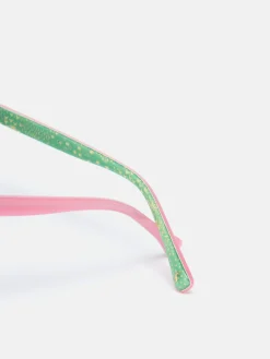 Green Floral Round Rimmed Sunglasses<Joules Online