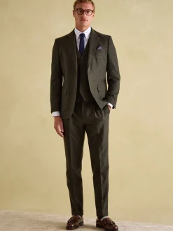 Slim Fit Texture Suit Trousers<Joules