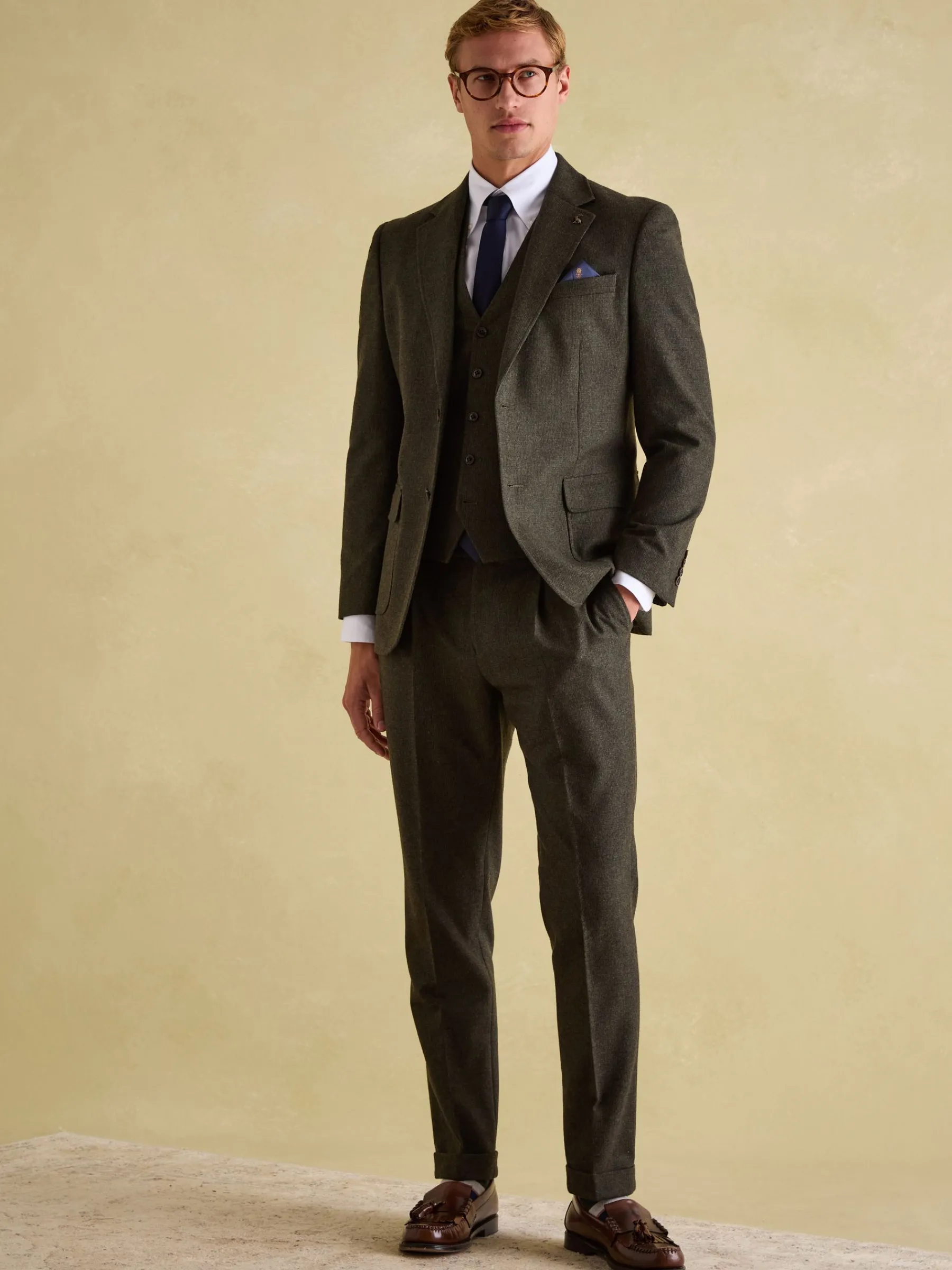 Slim Fit Texture Suit Waistcoat<Joules Best