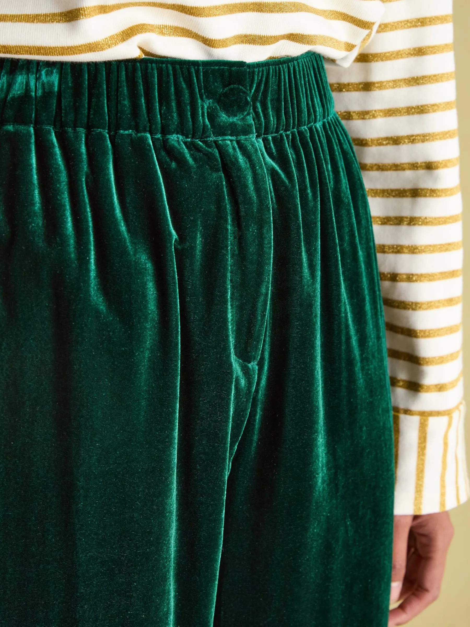 Velvet Straight Leg Trousers<Joules New