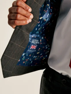 Window Pane Check Suit Waistcoat<Joules New