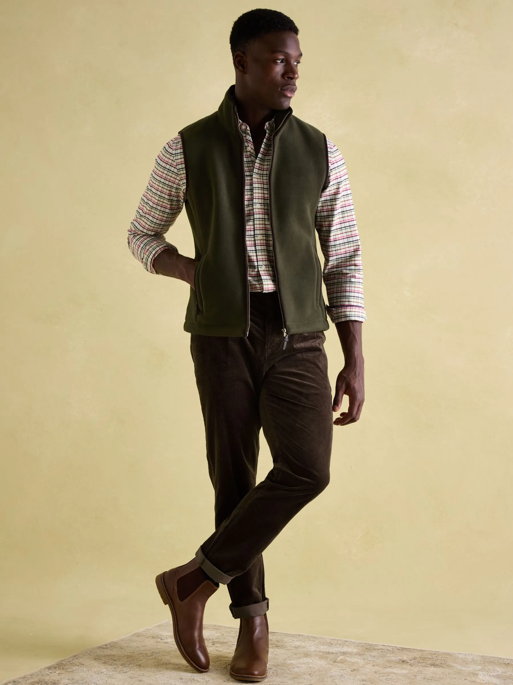field Full Zip Fleece Gilet<Joules