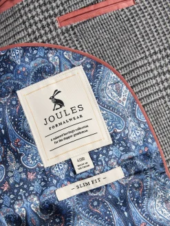 Prince of Wales Check Slim Fit Blazer<Joules Clearance