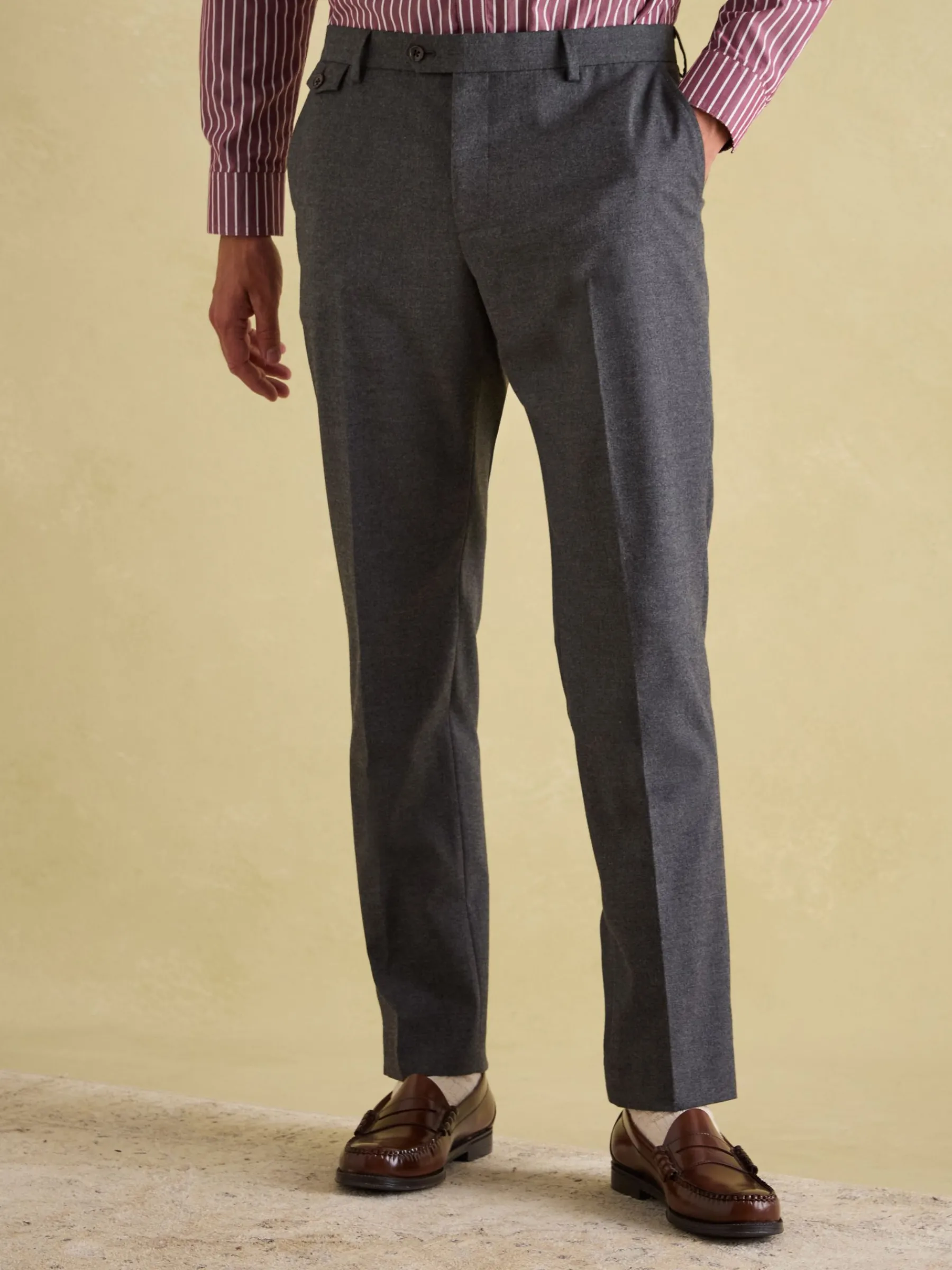 Slim Fit Flannel Suit Trousers<Joules Discount