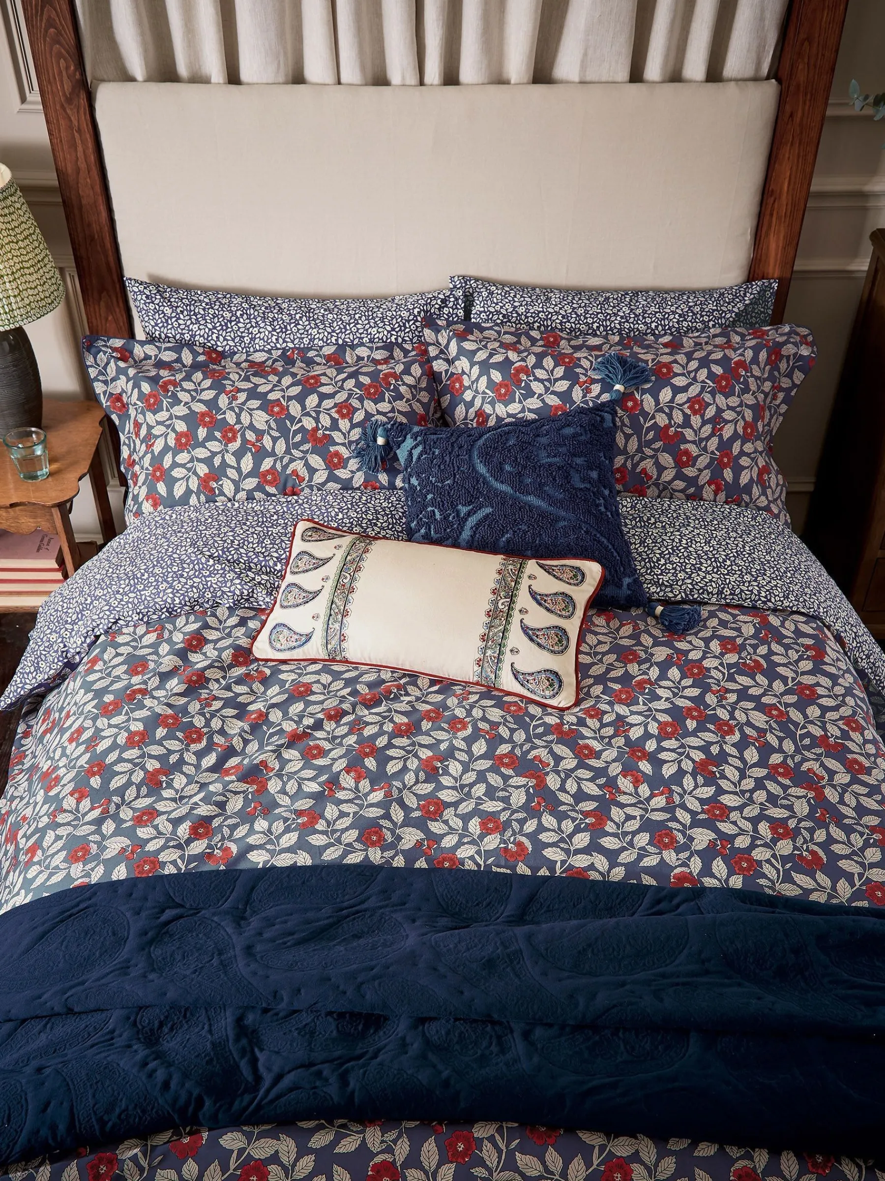 Grove Floral 100% Cotton Bedding Set<Joules Hot