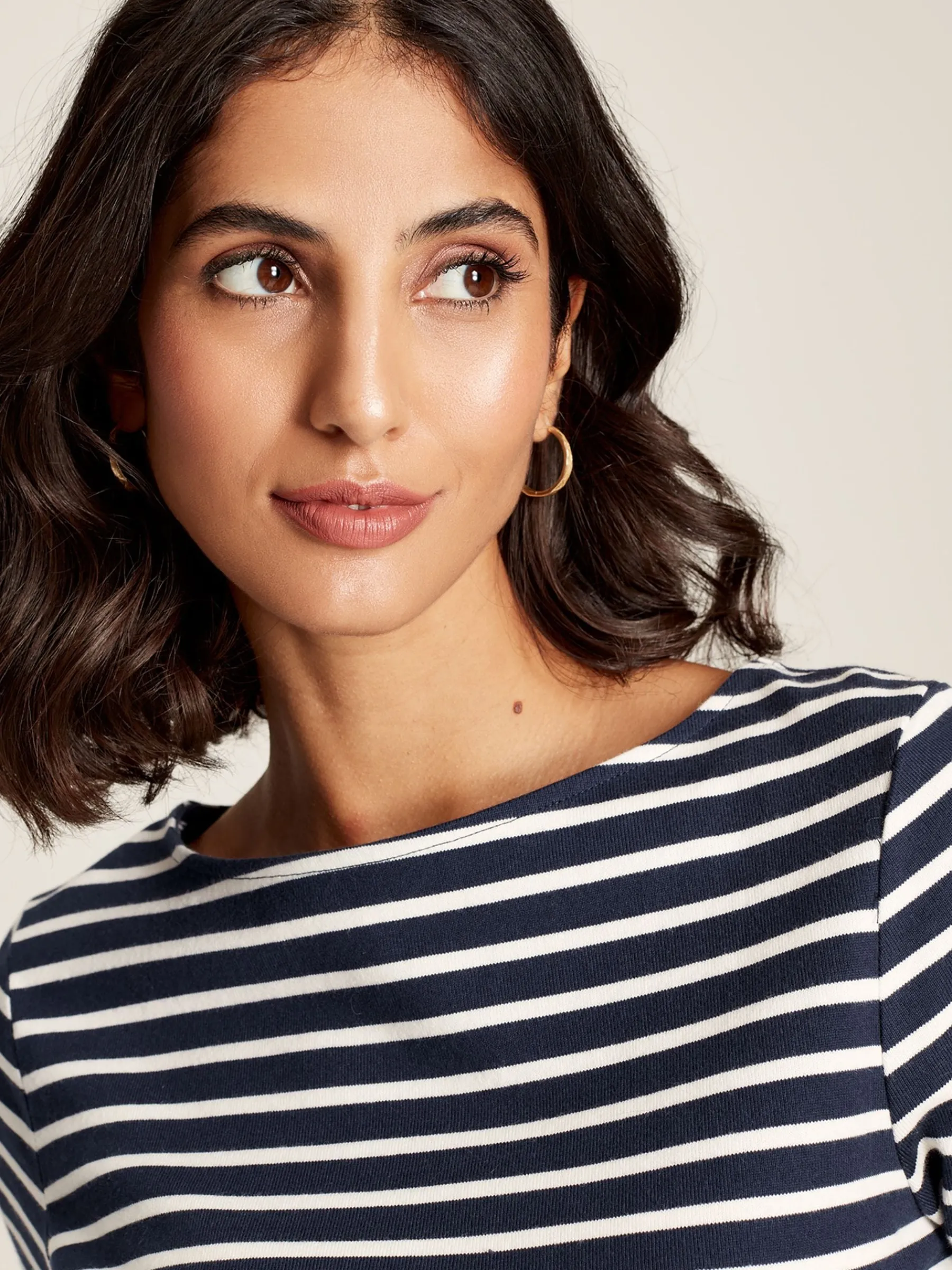 Harbour Navy Blue Long Sleeve Breton Top<Joules Hot